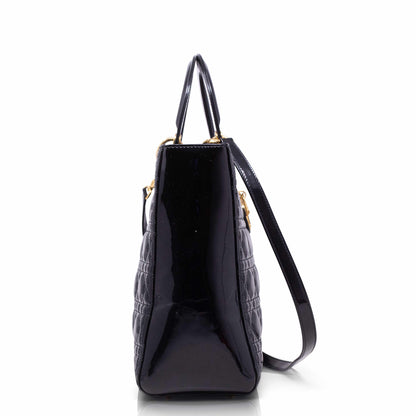 Dior Lady Grande Nera Vernice Hw Gold