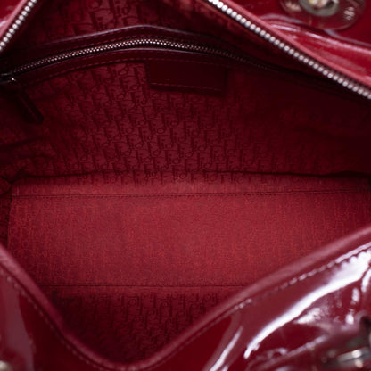 Dior Lady Grande Rossa Vernice Hw Silver