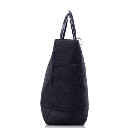 Dior Lady Grande Tessuto Nera Hw Silver