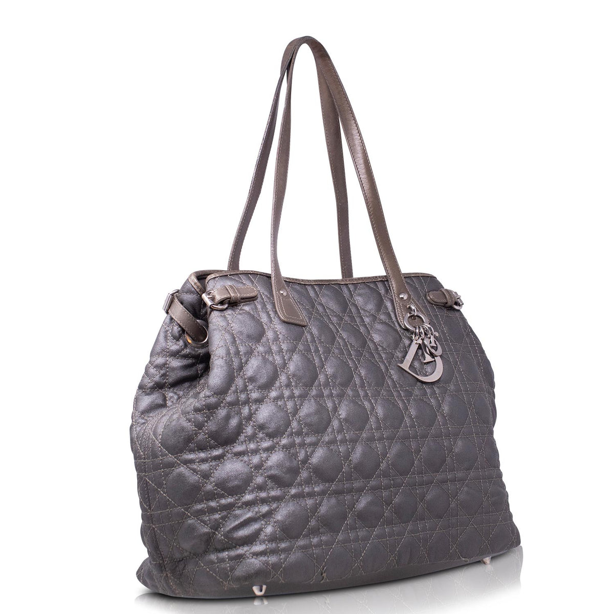 Dior Tote Panarea Tessuto Cannage Grigia