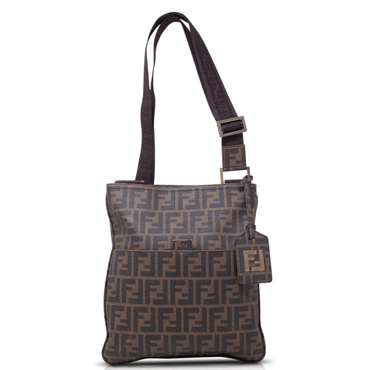 Fendi Messenger FF Zucca Spalmati Tobacco