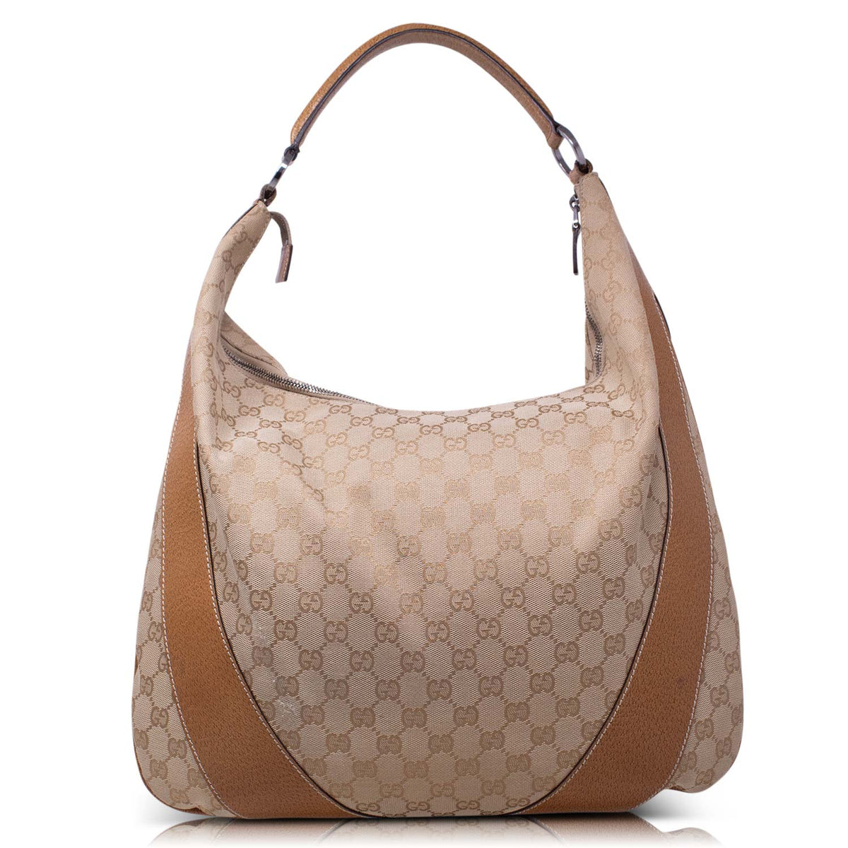 Gucci GG Hobo Canvas Beige