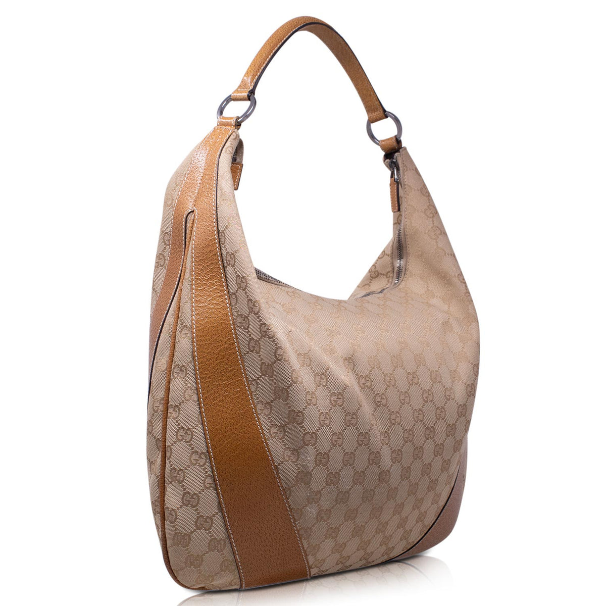 Gucci GG Hobo Canvas Beige