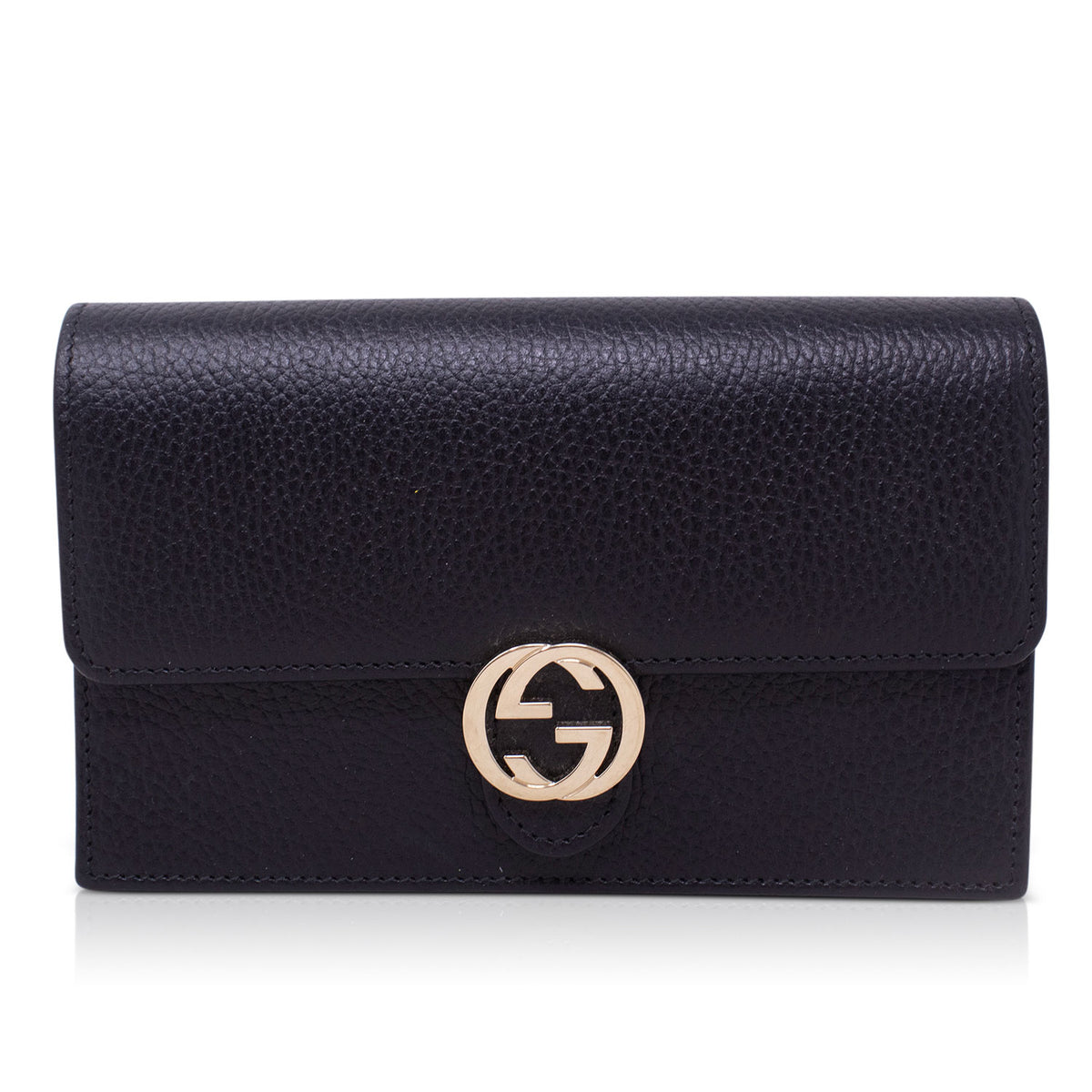 Black Gucci GG Interlocking Pouch