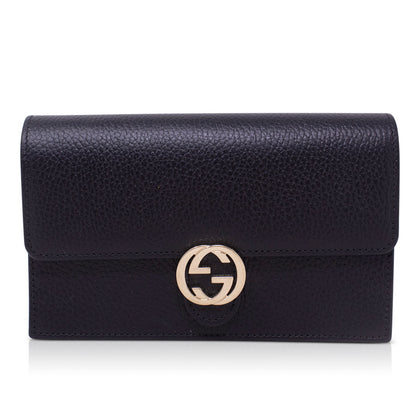 Black Gucci GG Interlocking Pouch