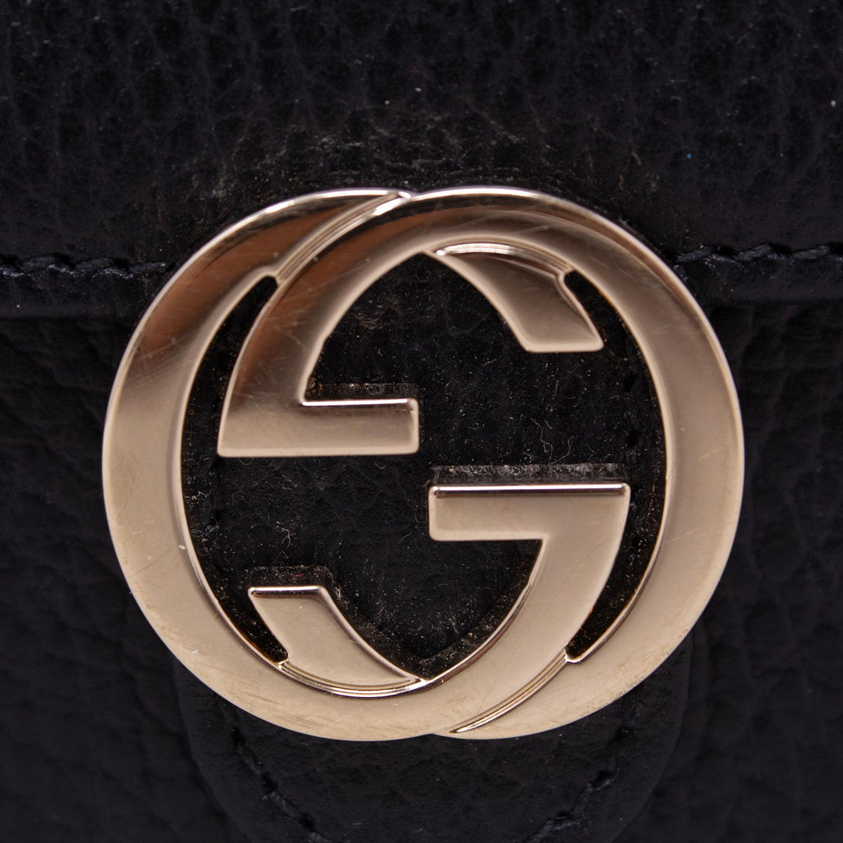 Black Gucci GG Interlocking Pouch