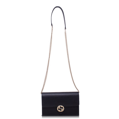 Black Gucci GG Interlocking Pouch
