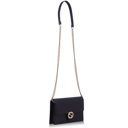Black Gucci GG Interlocking Pouch
