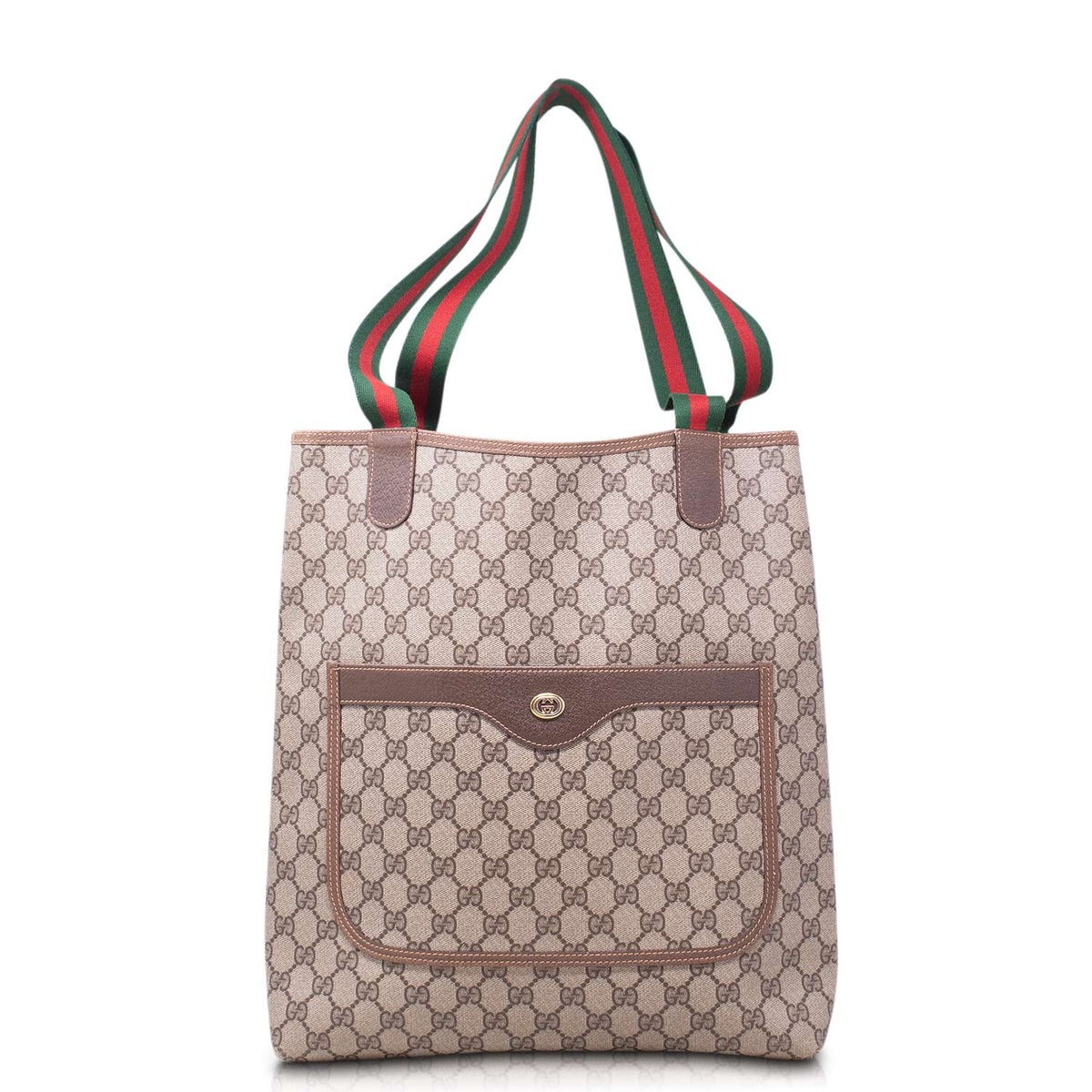 Gucci Tote GG Supreme Sherry Line Vintage