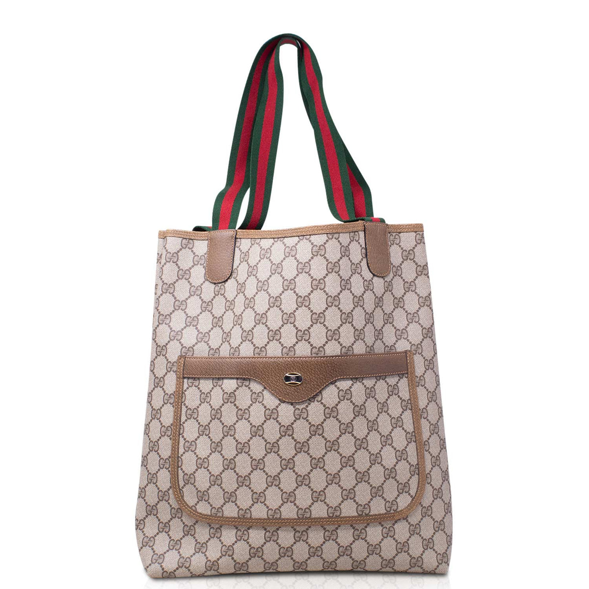Gucci Tote GG Supreme Sherry Line Vintage
