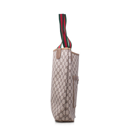 Gucci Tote GG Supreme Sherry Line Vintage