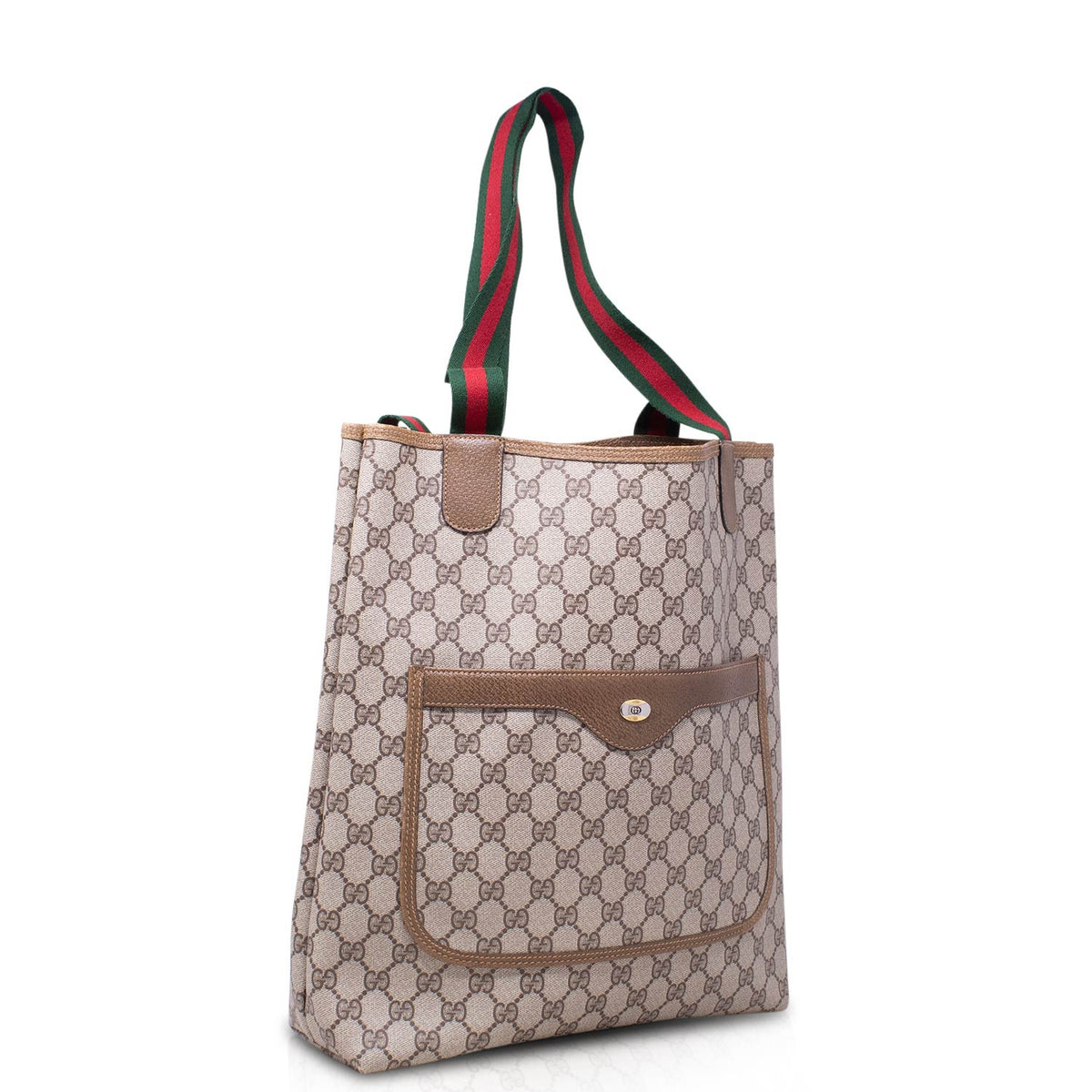 Gucci Tote GG Supreme Sherry Line Vintage