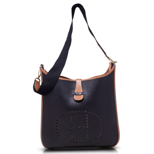 Hermès Evelyne 33 Nera e Marrone