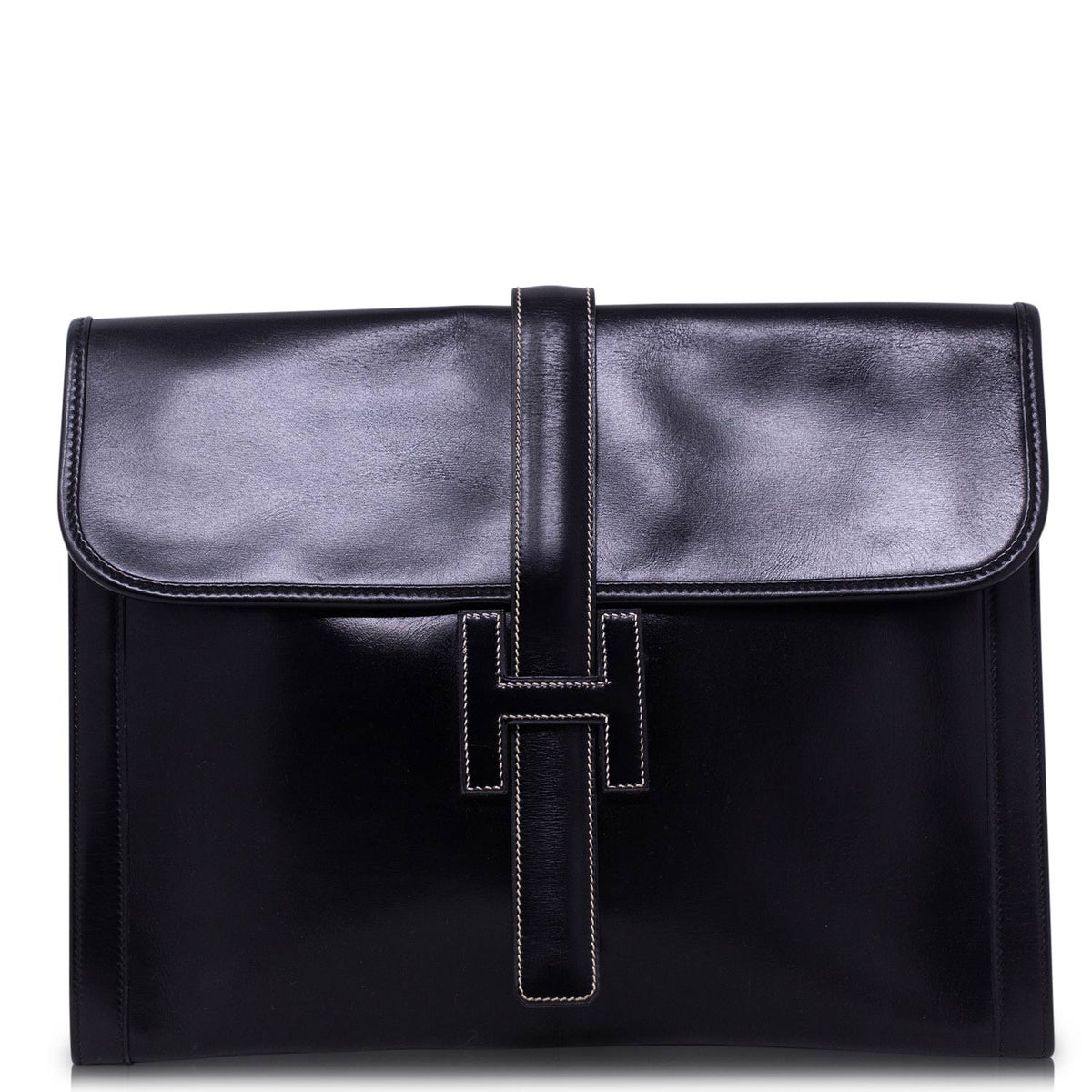 Hermès Pochette H Jige Large Nera
