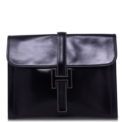 Hermès Pochette H Jige Large Nera