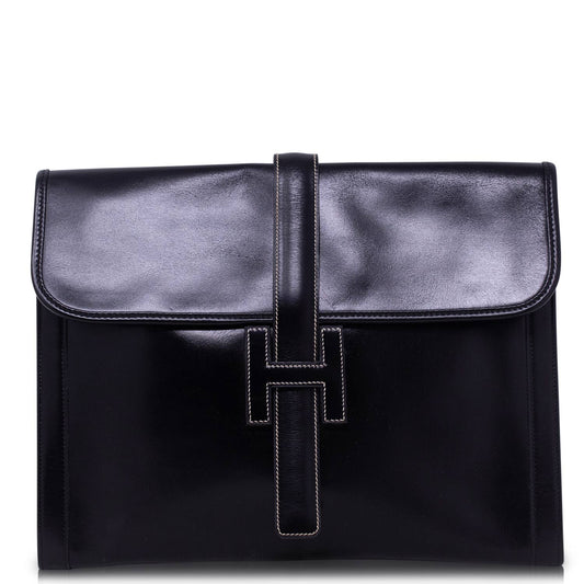 Hermès Pochette H Jige Large Nera