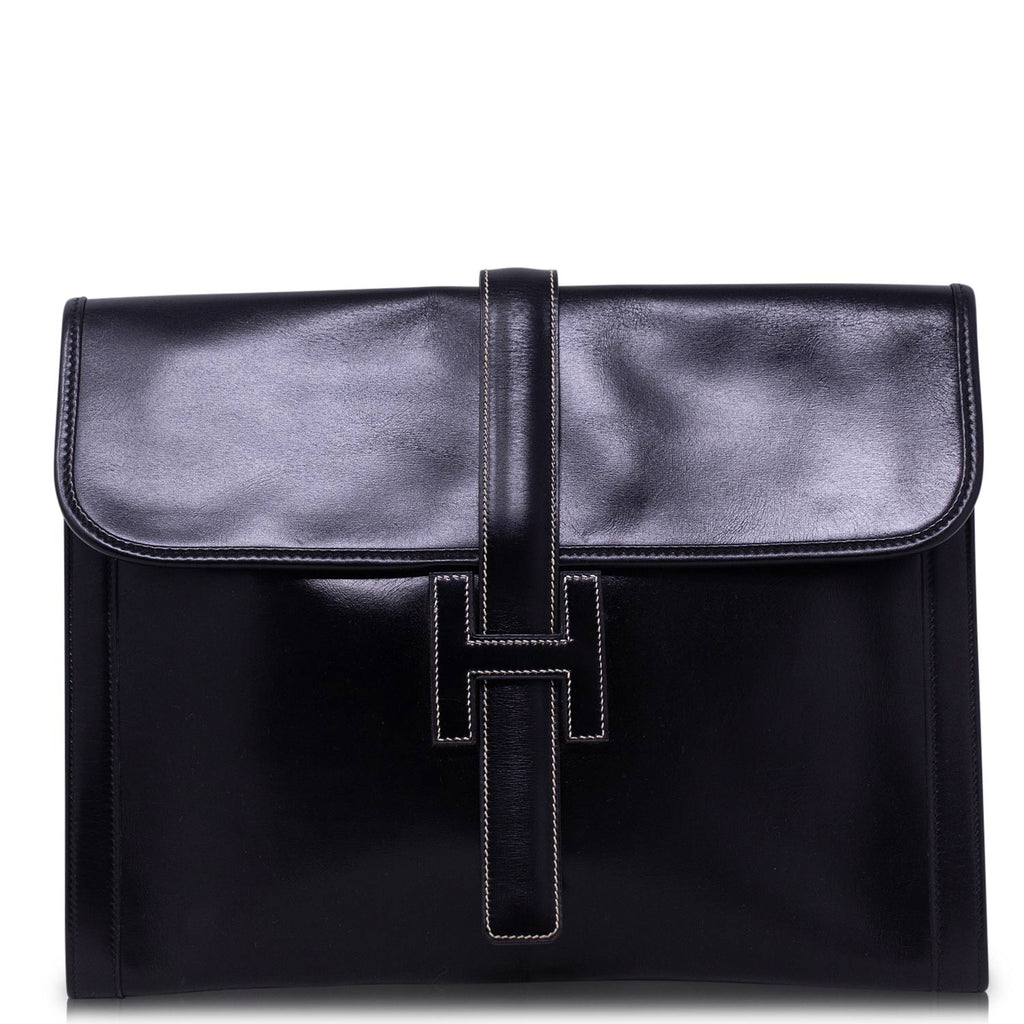 Hermès Pochette H Jige Large Nera