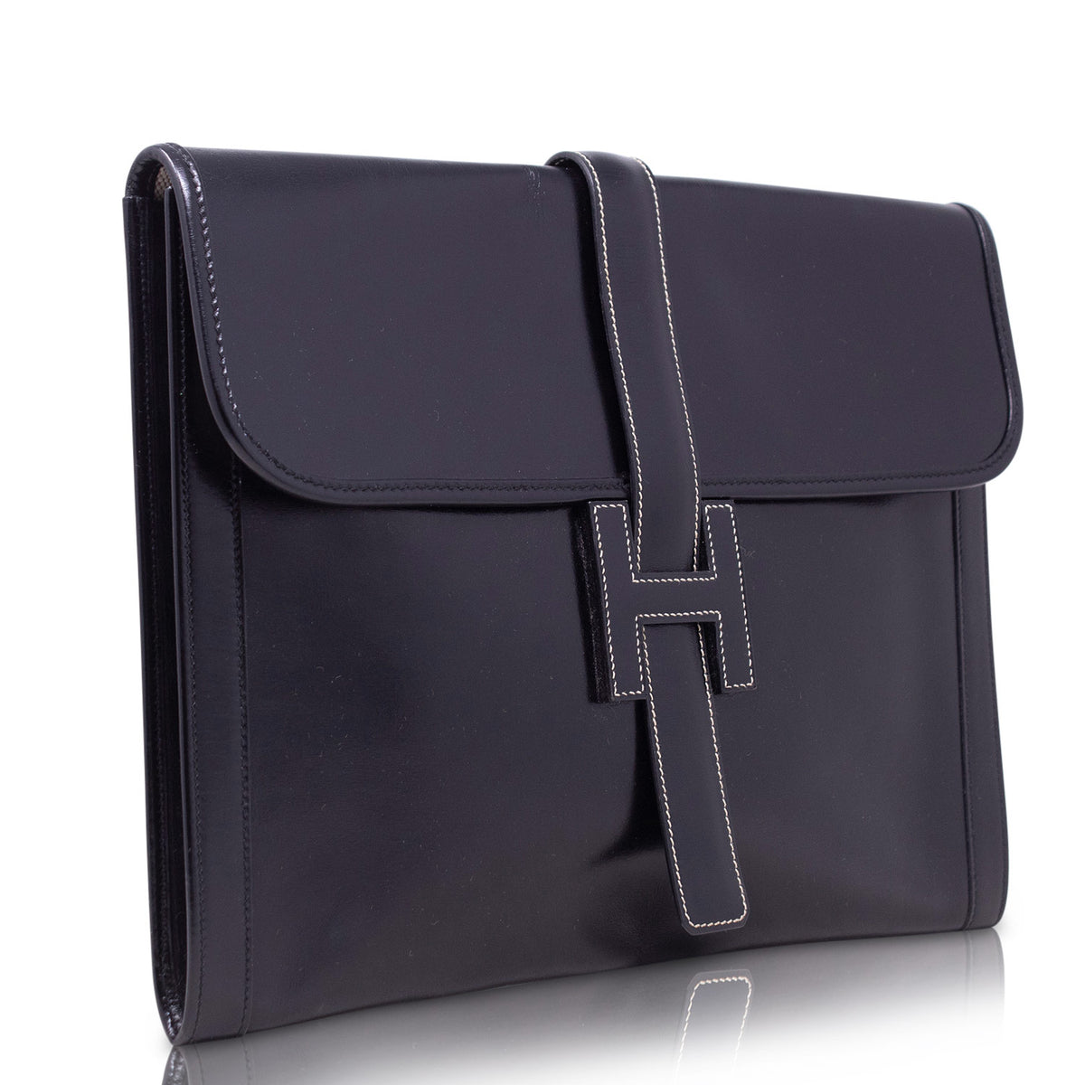 Hermès Pochette H Jige Large Nera