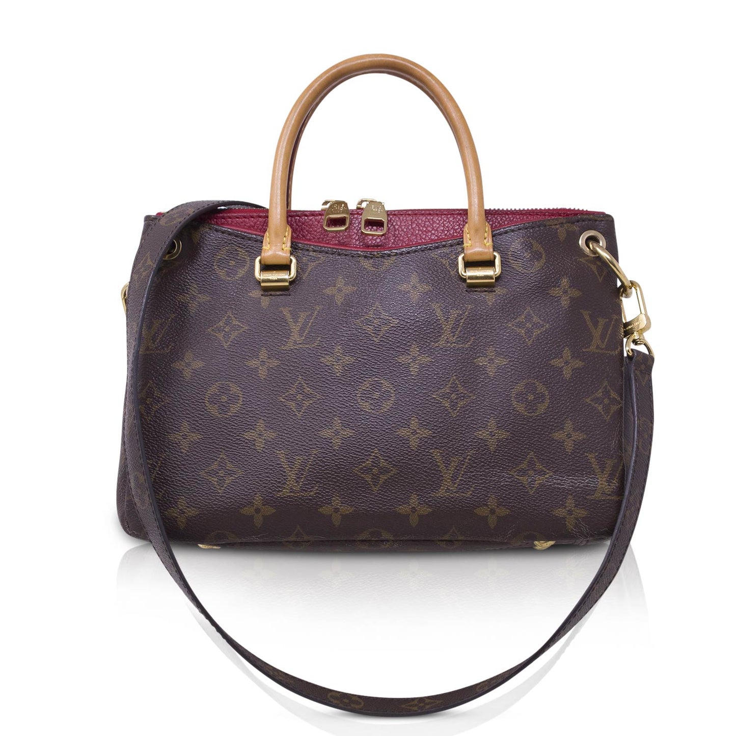 Louis Vuitton Pallas BB Monogram e Rossa
