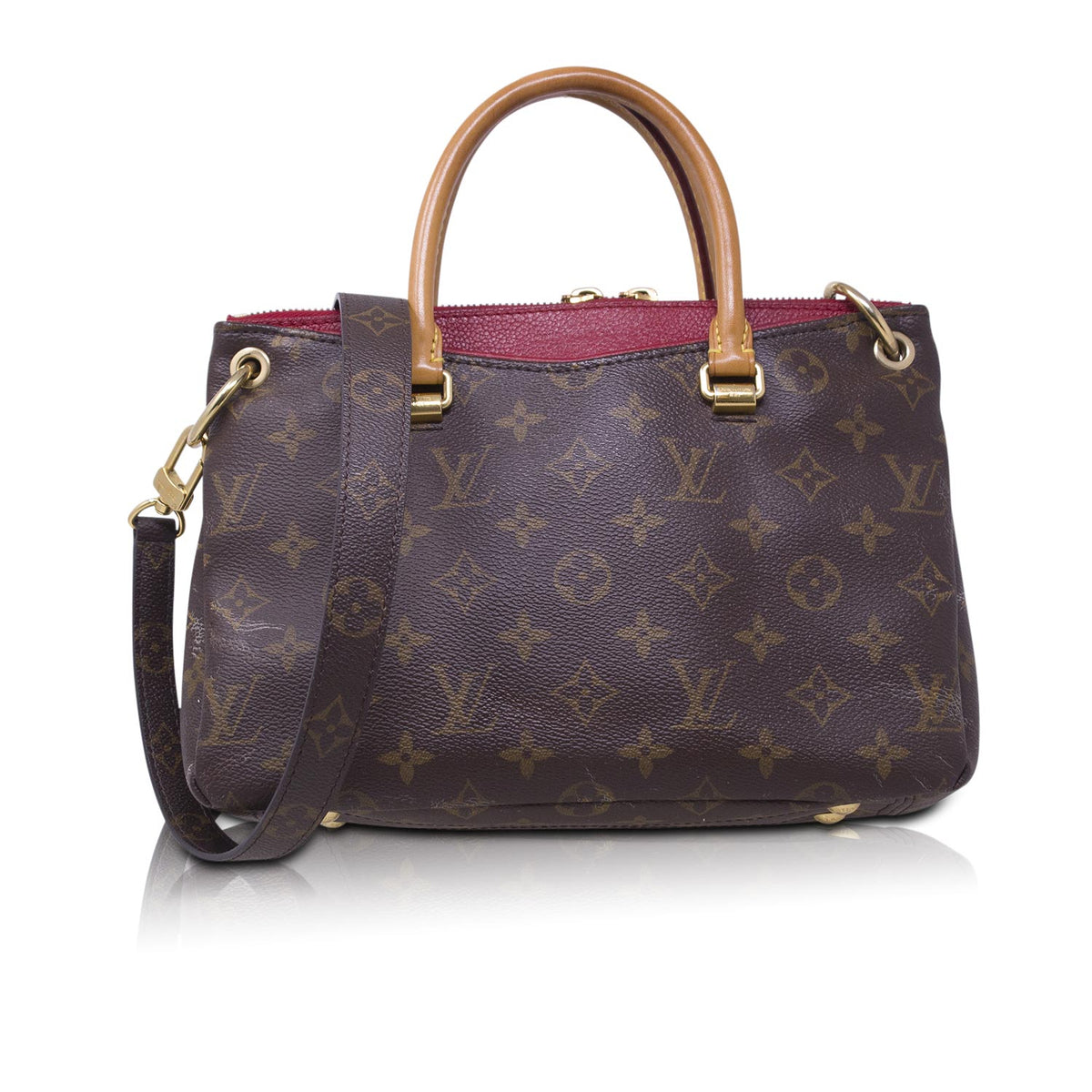 Louis Vuitton Pallas BB Monogram e Rossa