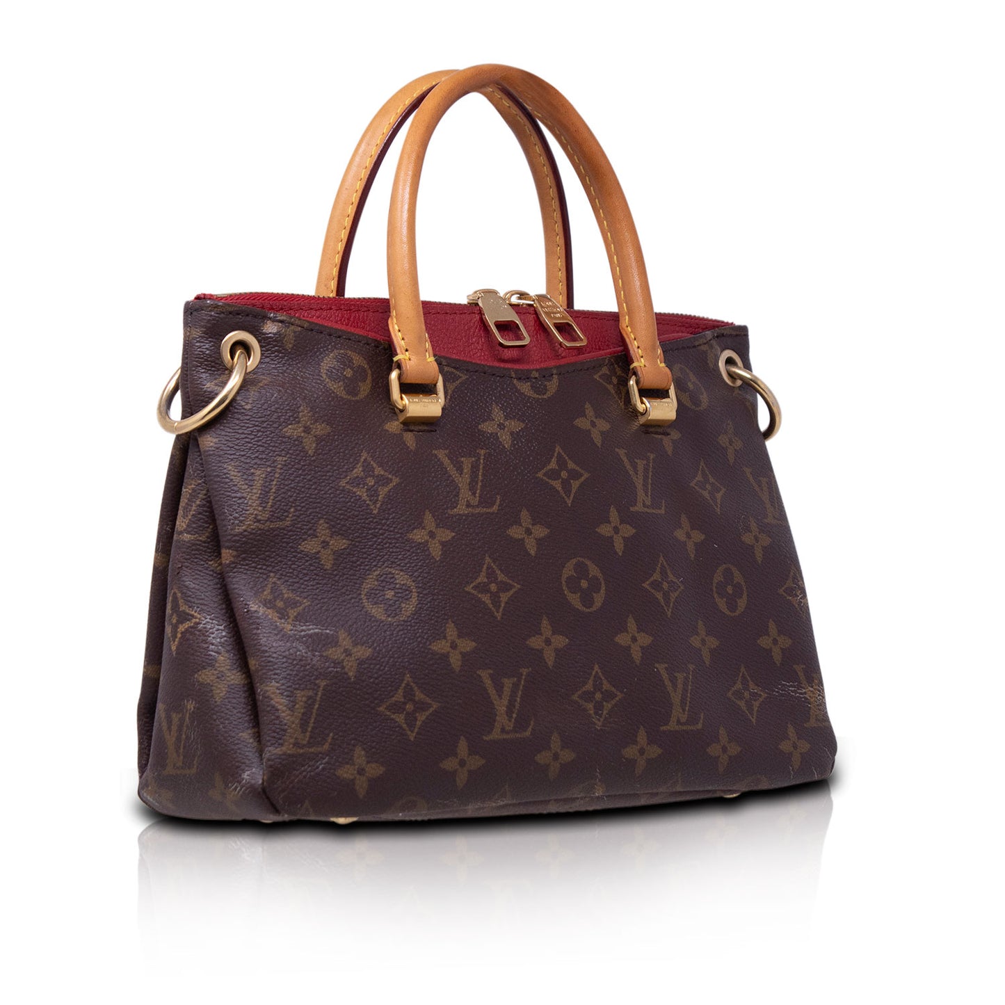 Louis Vuitton Pallas BB Monogram e Rossa