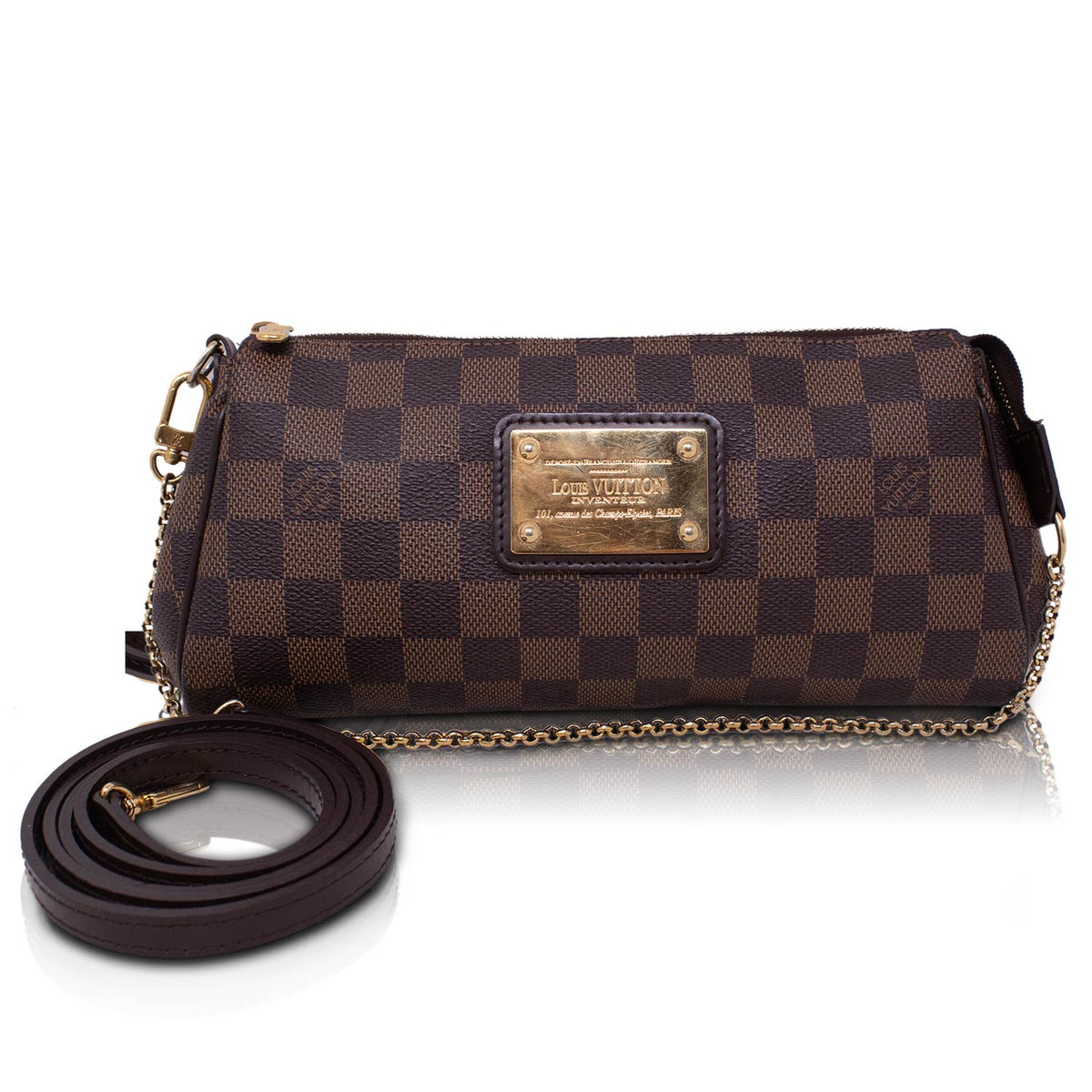 Louis Vuitton Pochette Eva Damier Ebene