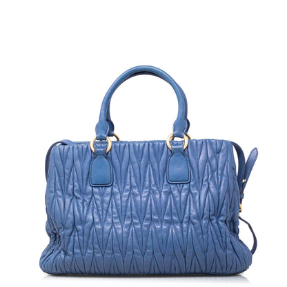 Miu Miu Bauletto Matelassé Cobalto