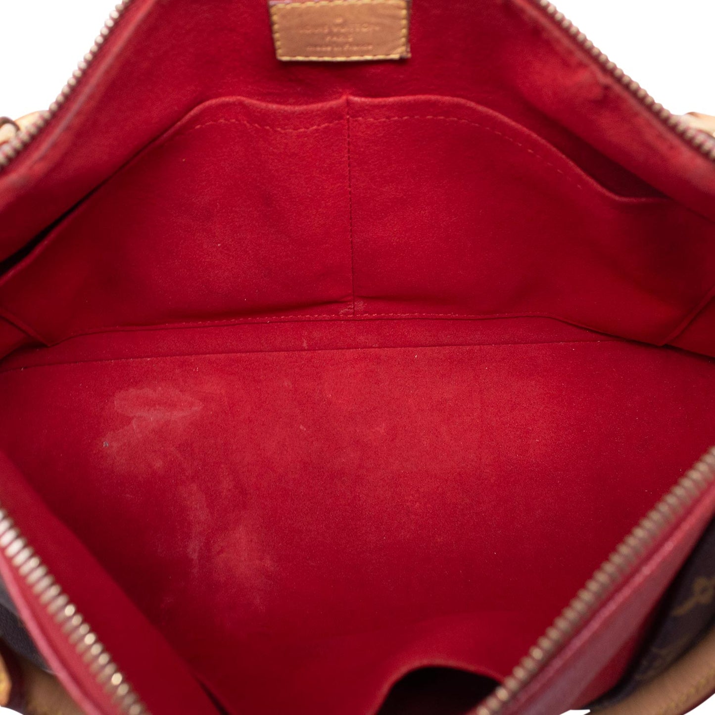 Louis Vuitton V Tote MM Monogram e Rossa