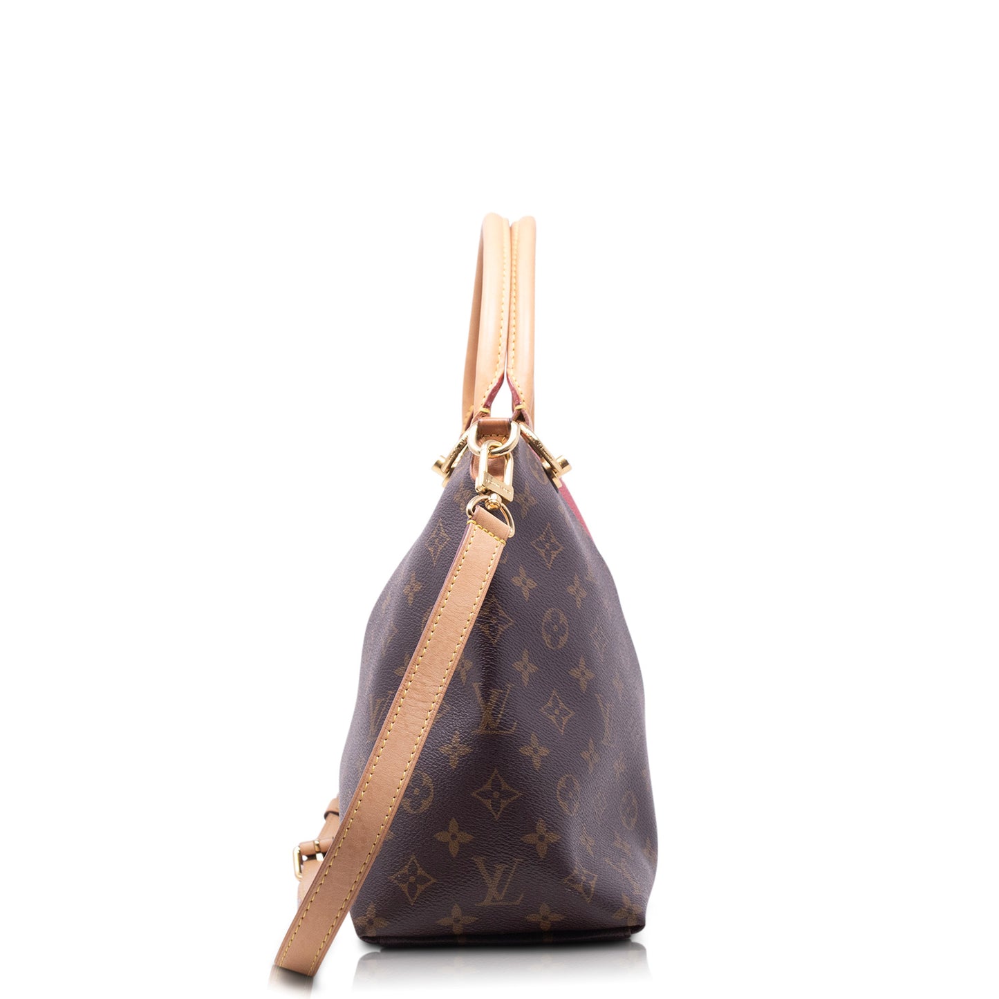 Louis Vuitton V Tote MM Monogram e Rossa