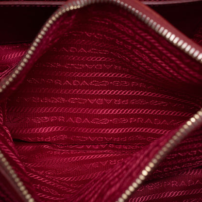 Prada Dome Tote Saffiano Rossa