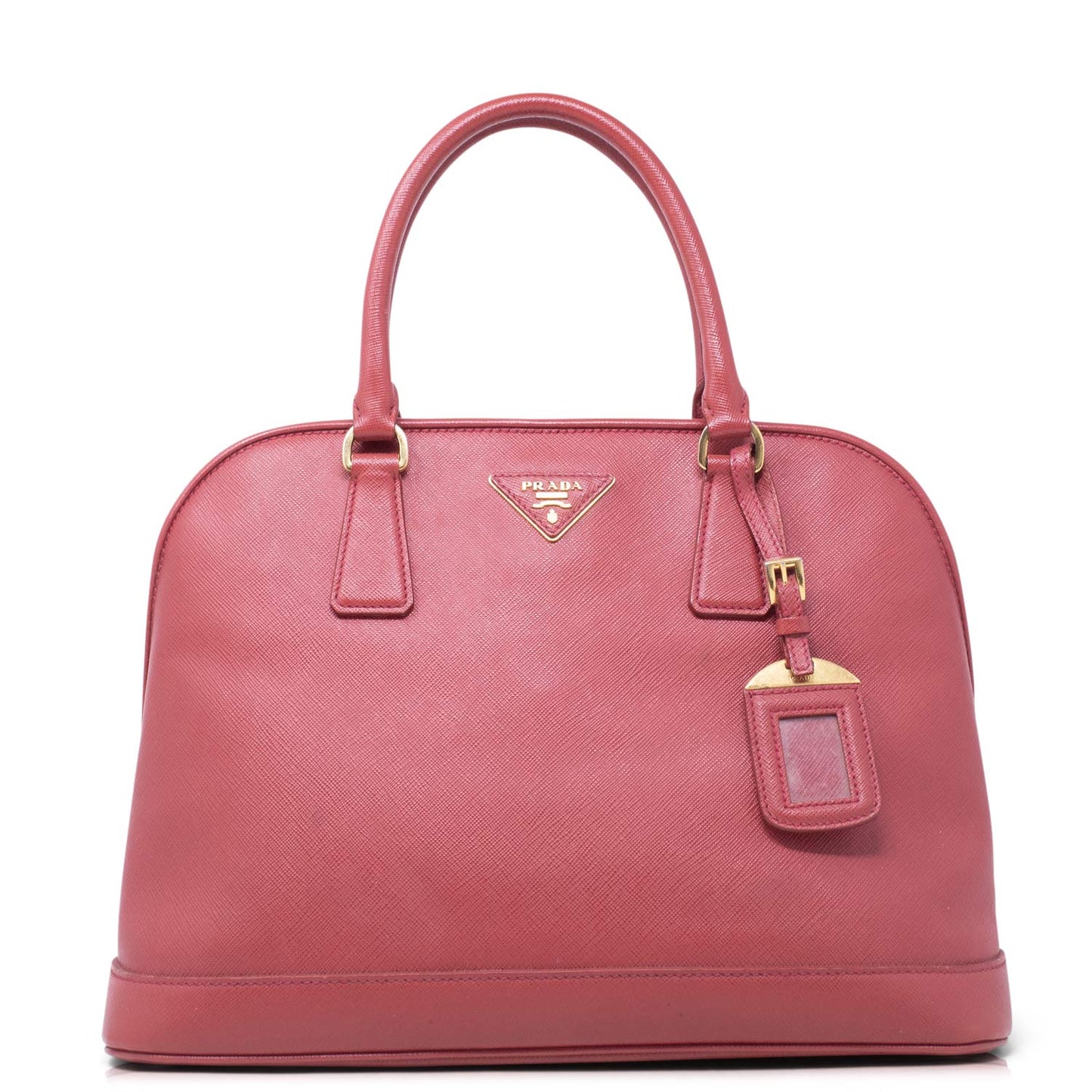 Prada Dome Tote Saffiano Rossa
