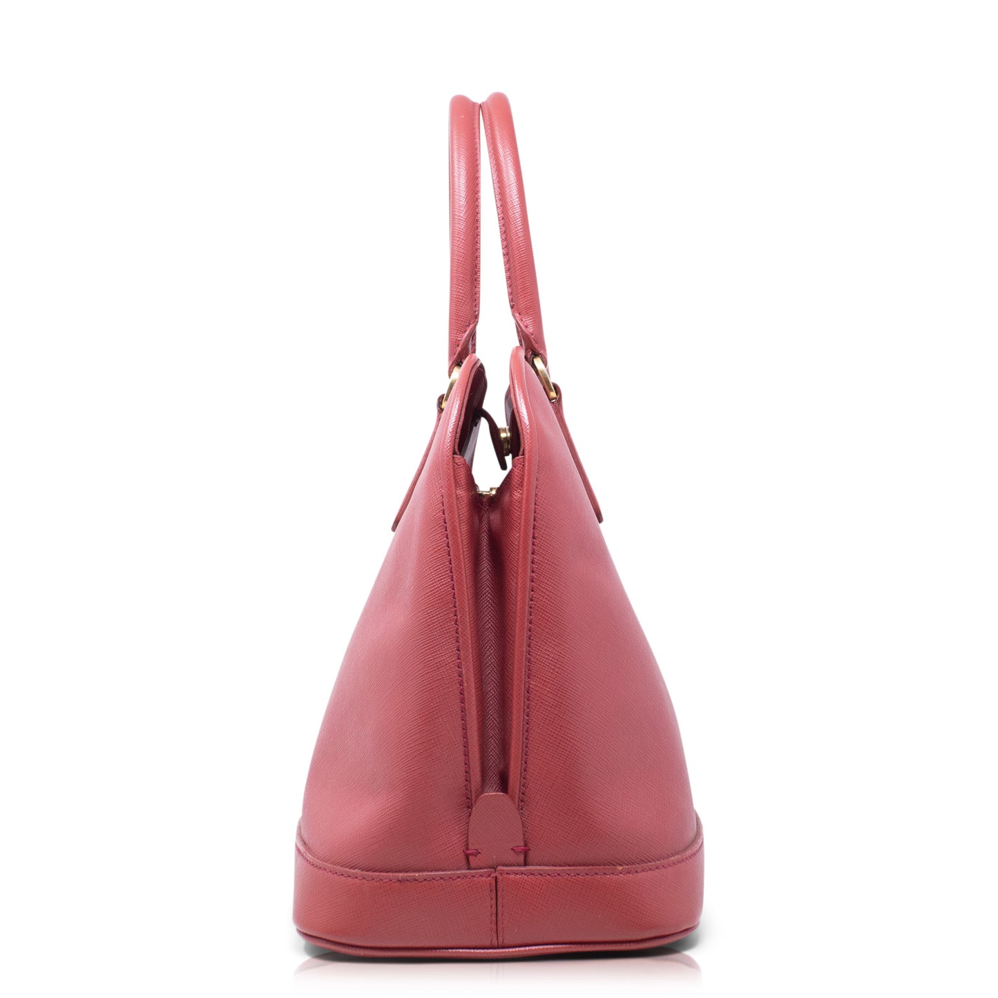 Prada Dome Tote Saffiano Rossa
