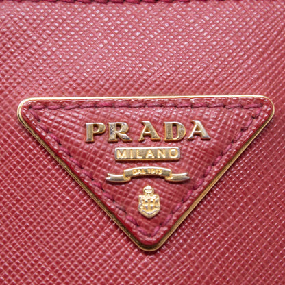 Prada Dome Tote Saffiano Rossa