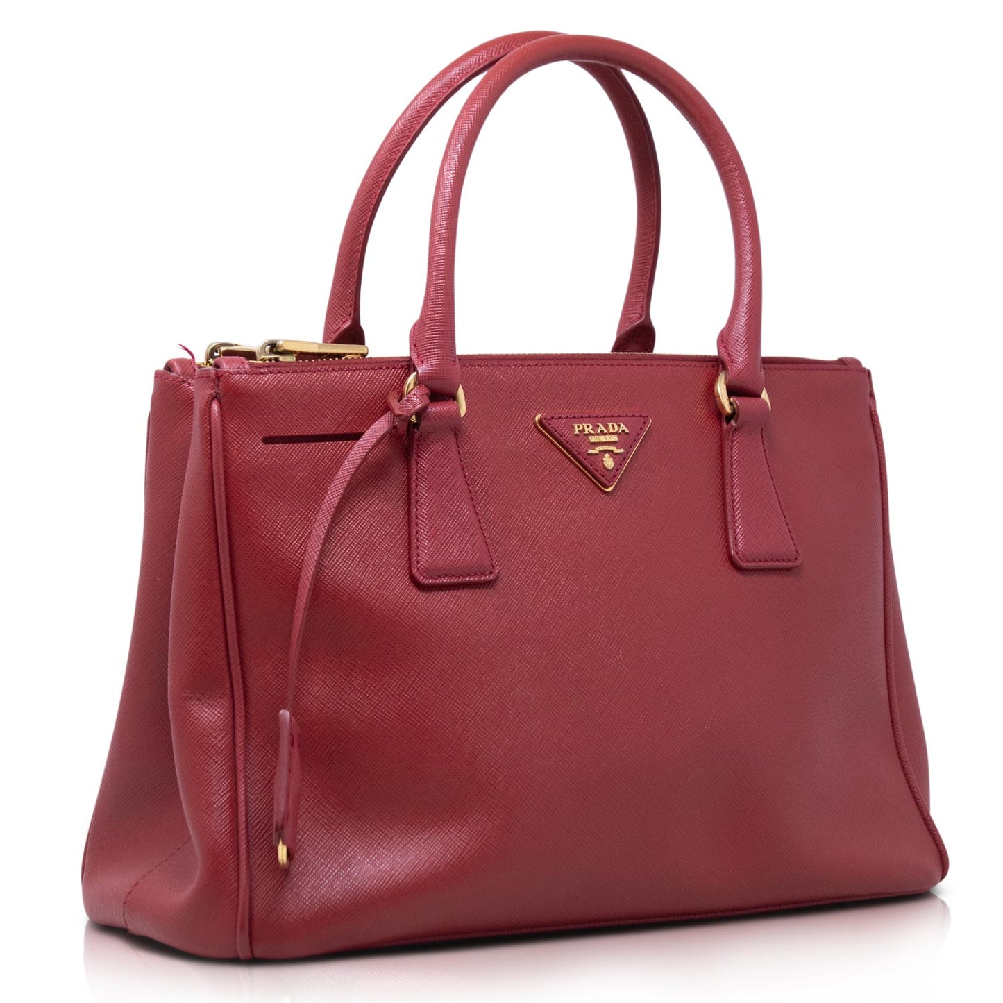 Prada Galleria Media Saffiano Rossa