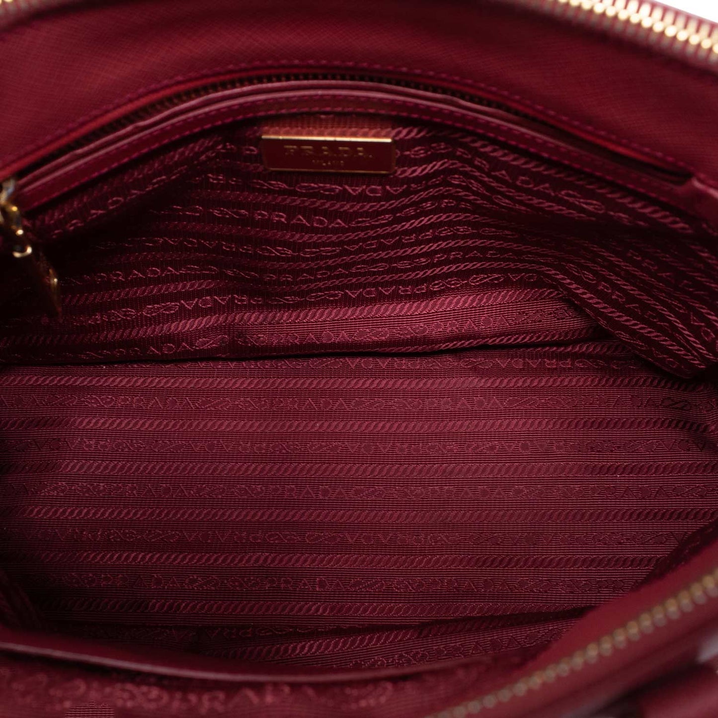 Prada Galleria Media Saffiano Rossa