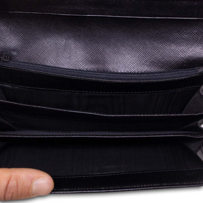 Prada Portafoglio Saffiano Nero