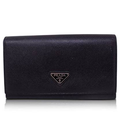 Prada Portafoglio Saffiano Nero