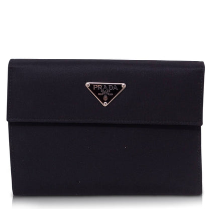 Prada Portafoglio Trifold  Vela Nero