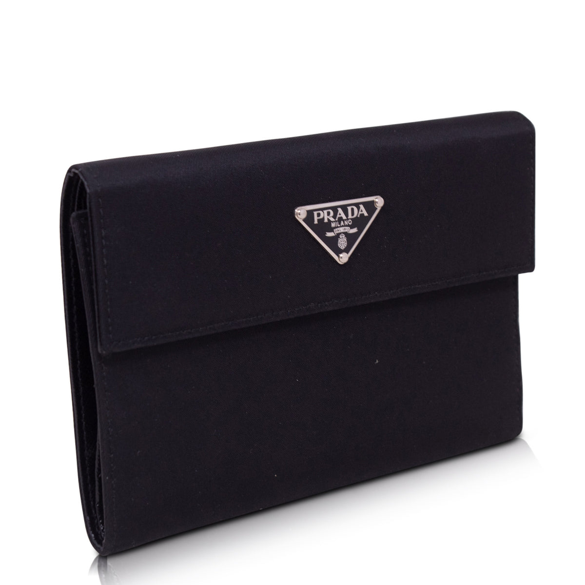 Prada Portafoglio Trifold  Vela Nero