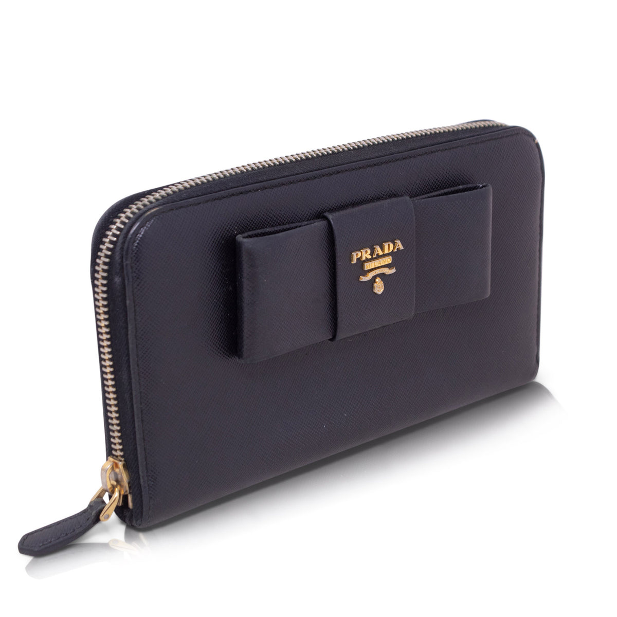 Prada Portafoglio  Zippy Saffiano Nero