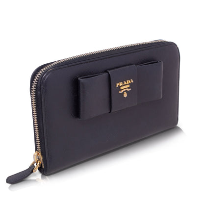 Prada Portafoglio  Zippy Saffiano Nero