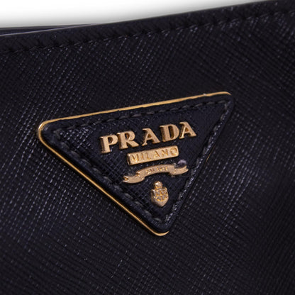 Prada Bicolor Black and White Saffiano Shopper