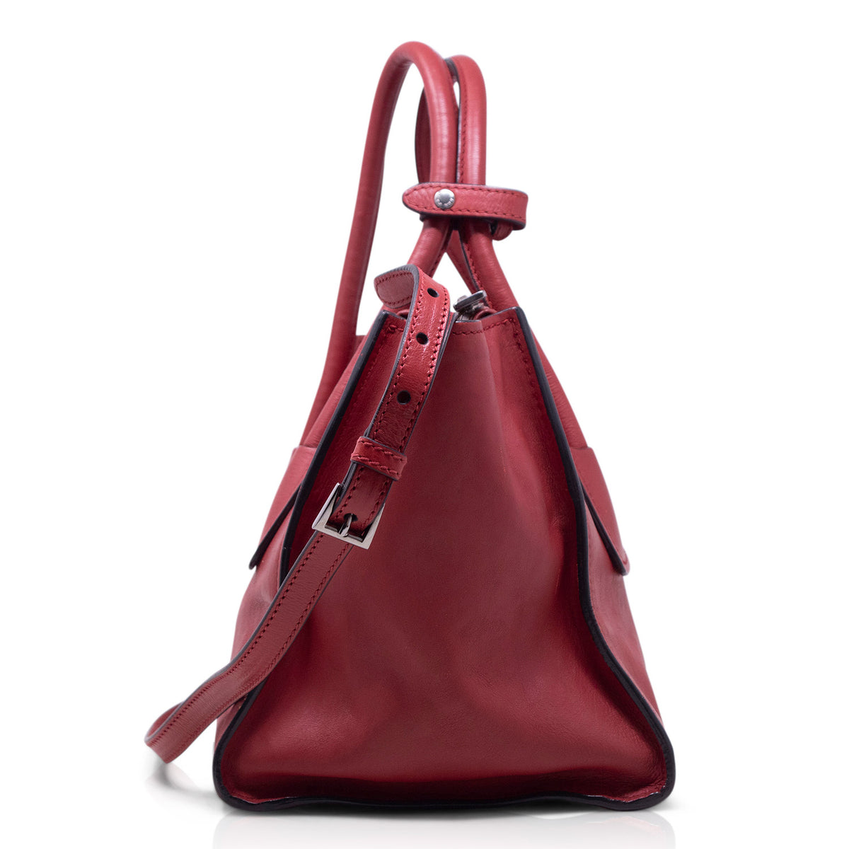 Prada Tote Glace Rosso Fuoco