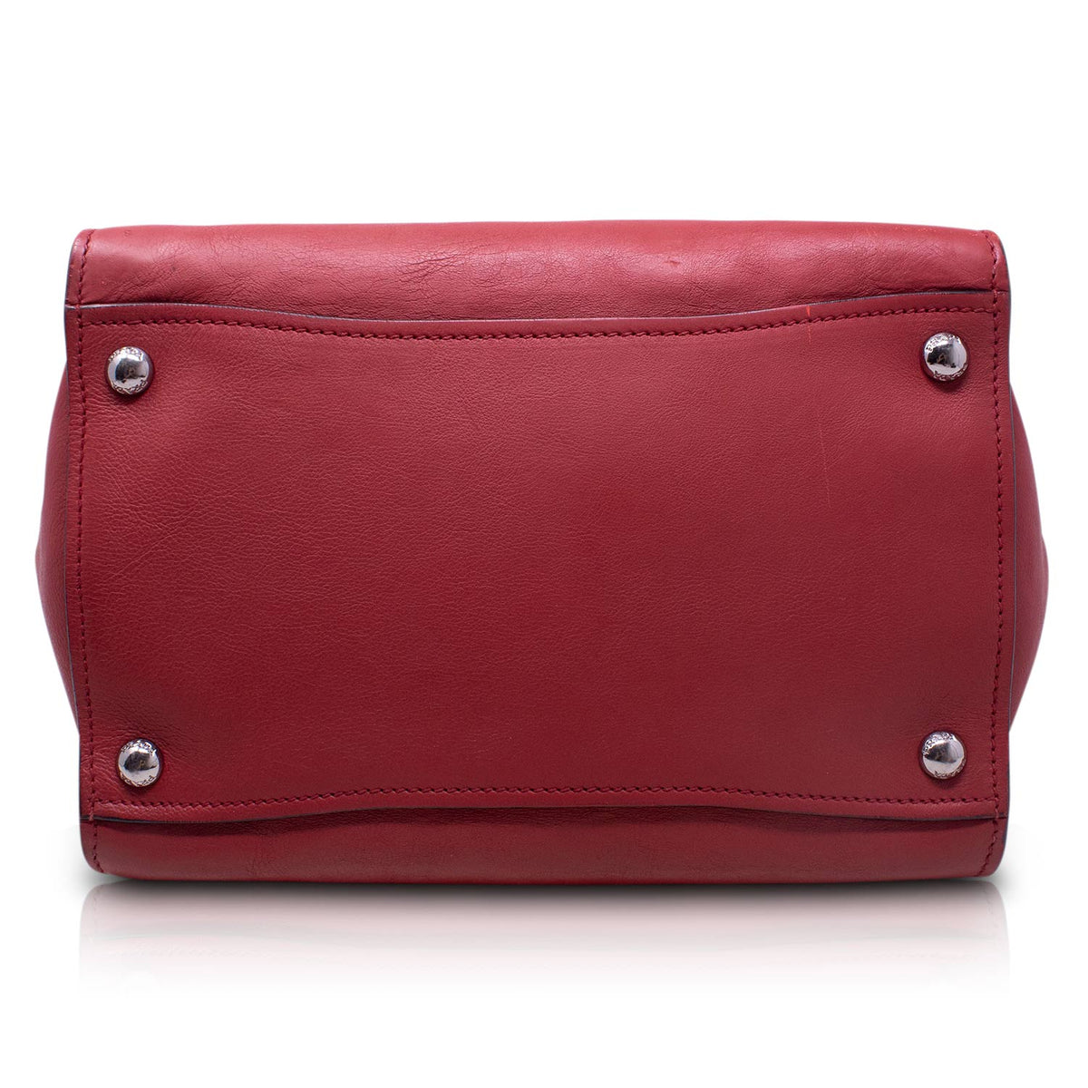 Prada Tote Glace Rosso Fuoco