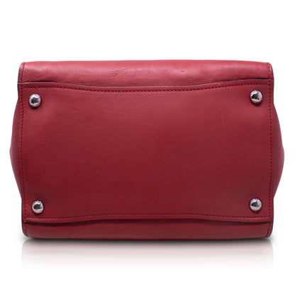 Prada Tote Glace Rosso Fuoco