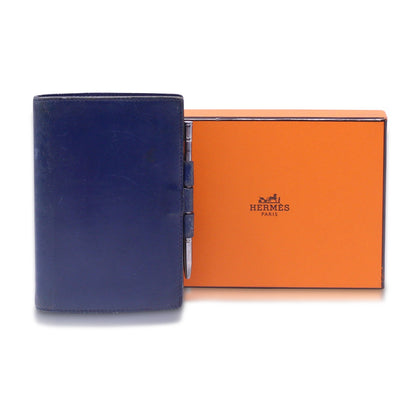 Hermès Porta Rubrica-Agenda Blu