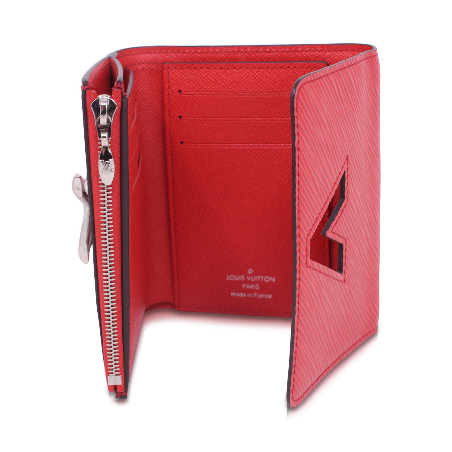 Louis Vuitton Portafoglio compatto Twist Epi Rosso