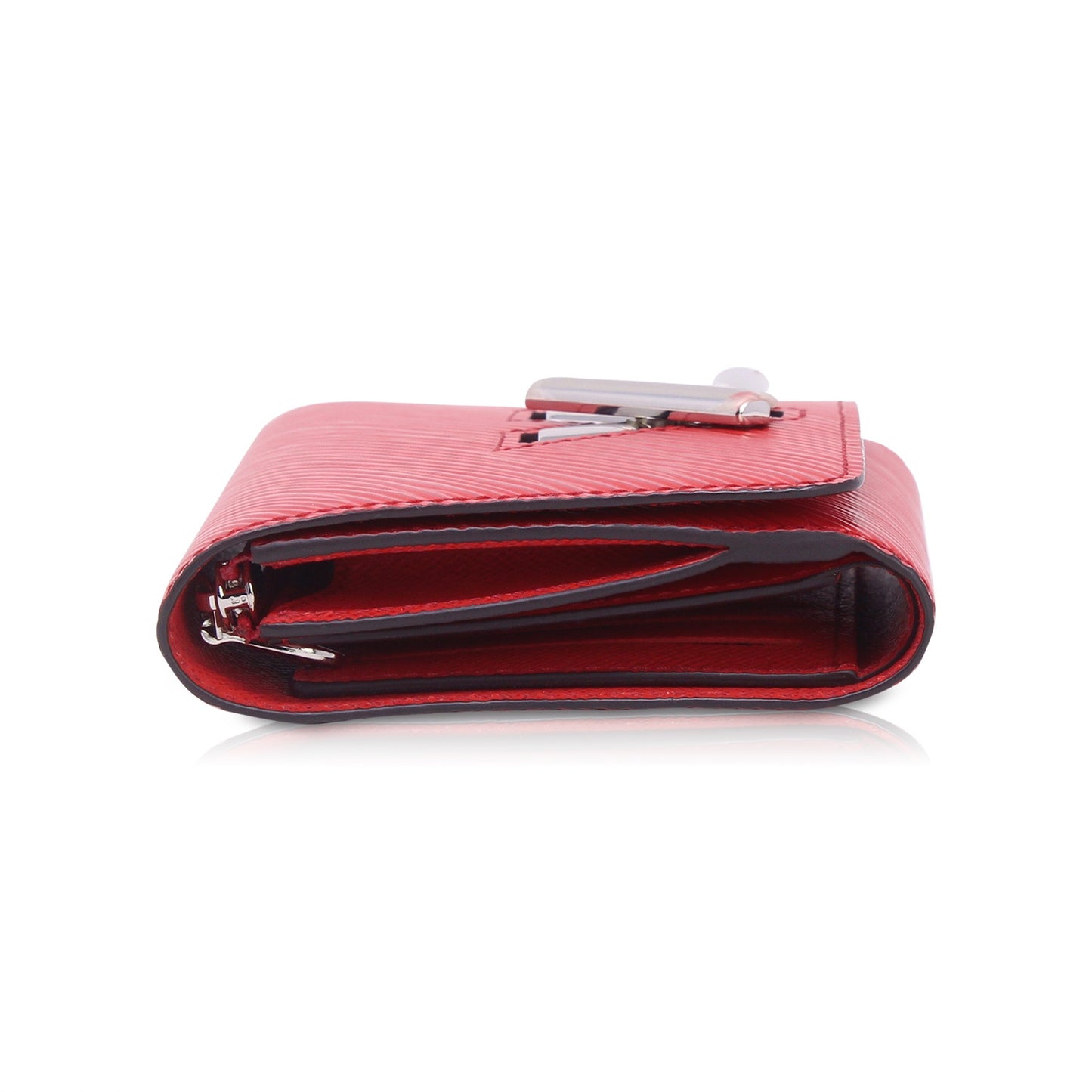 Louis Vuitton Twist Epi Compact Wallet Red